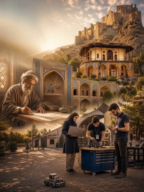 قزوین جان   رویداد ملی ایران جان قزوین ایران   پوستر 16   علم و تاریخ
