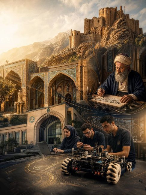 قزوین جان   رویداد ملی ایران جان قزوین ایران   پوستر 17   علم و تاریخ